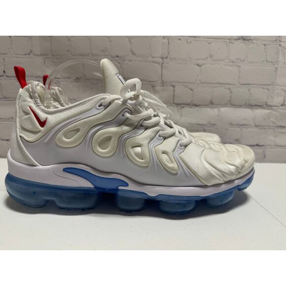 Nike Air VaporMax Plus Men's Sixe 13 white blue red DV2119-100 - Picture 2 of 12
